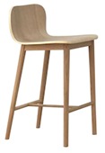 PUDDLE counter stool (wood oak)