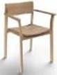 Sketch - Poise Arm Chair upholstered (Upholstery: Heritage 002 Saddle, Leg: Light Oak)W575xD520xH790