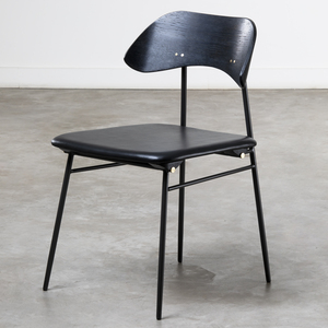 Limonio Chair (Linen Pepper11,BurntOak,Blacksteel)