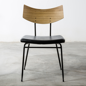 Soli Chair (Linen Pepper11,NaturalOak,Blacksteel)