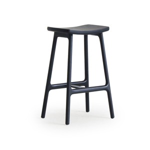 Odd counter stool upholstered (black oak,montana 1048 coal)