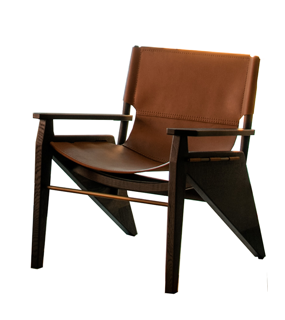 [SD-RB-LC-KANG-001] Kangaroo Chair (Sand Vegetable Tanned,BurntOak)